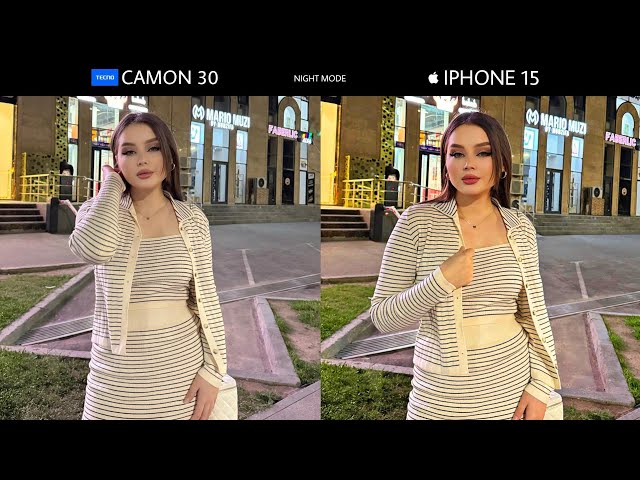 The New TECNO CAMON 30 VS iPhone 15 | NIGHT MODE | Camera Test