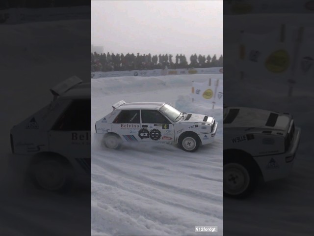 Rally Legends in Action at GP Ice Race 🔥 Lancia Delta & Mitsubishi Evo VI
