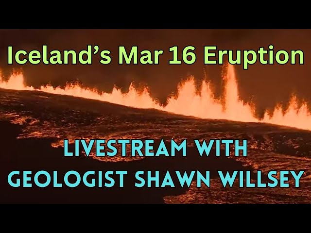 Iceland's March 16 Eruption! Livestream with Geologist Shawn Willsey