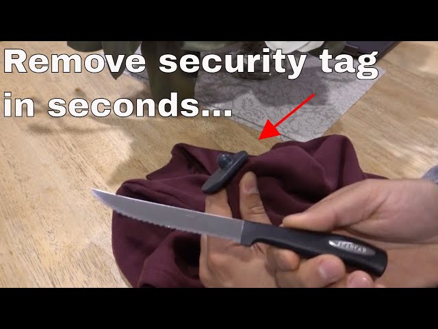 Remove security tag from clothing - hack