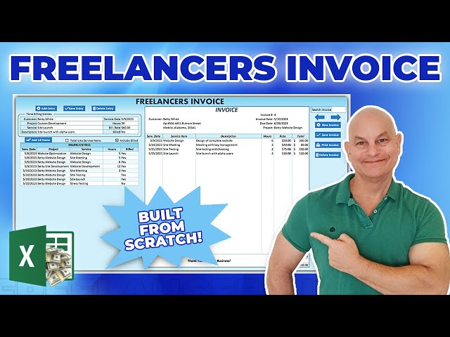 Create The ULTIMATE Freelancers Invoice In Excel +[FREE  TEMPLATE]