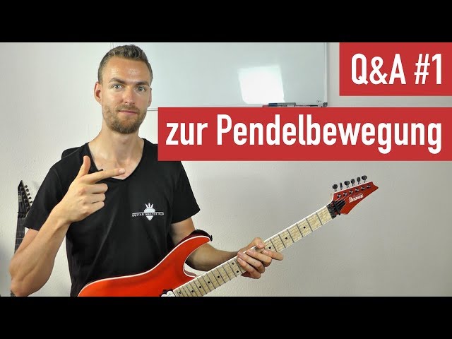 E-Gitarre lernen für Anfänger - Q&A #1 zur Pendelbewegung | Guitar Master Plan