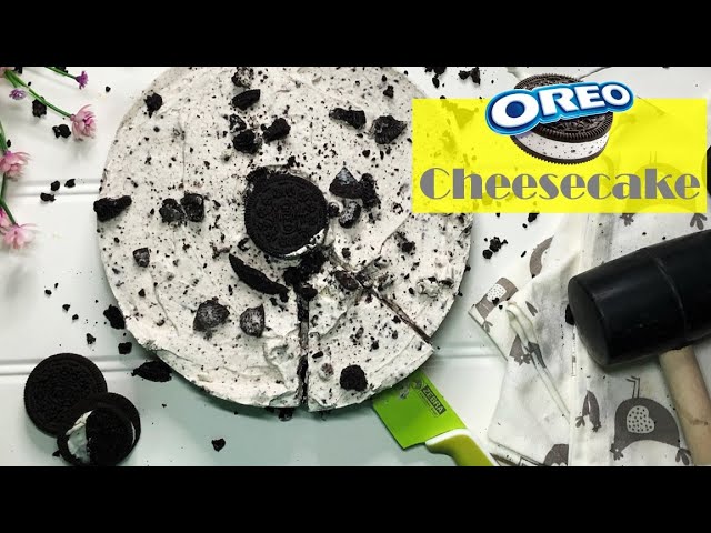 OREO Cheesecake No Baked || Hari Raya Haji Kek Keju OREO || 免烤奥利奥芝士蛋糕