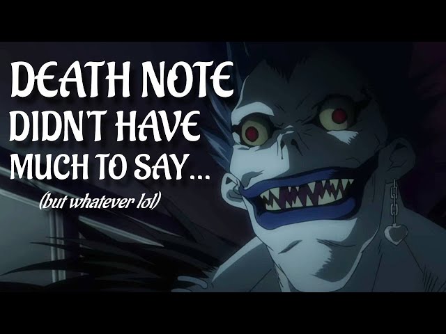 Death Note: Finding Meaning in a Meaningless World