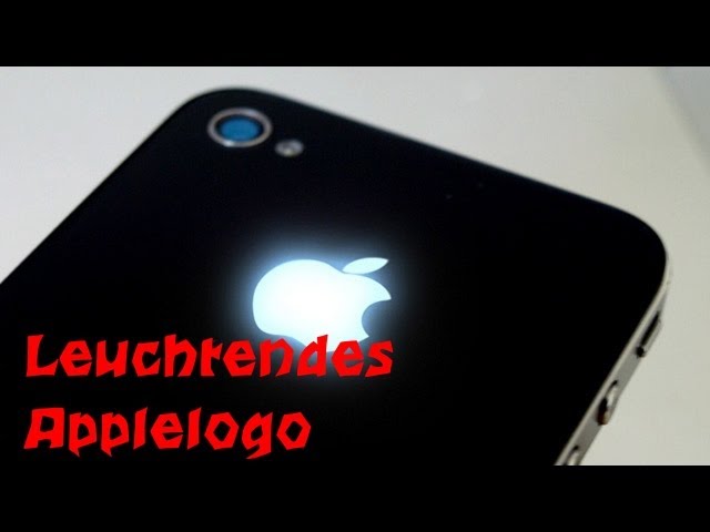 Leuchtendes Applelogo am iPhone 4(S)