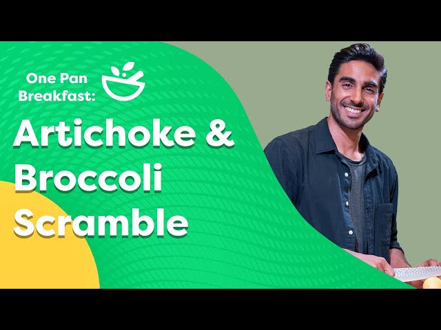 One Pan Breakfast: Artichoke & Broccoli Scramble