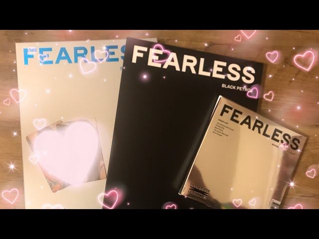 a very lucky unboxing of le sserafim’s first mini album - fearless || all three versions