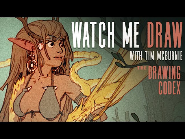 Watch me Draw this Dragon Girl Character! REAL TIME... FULLY NARRATED