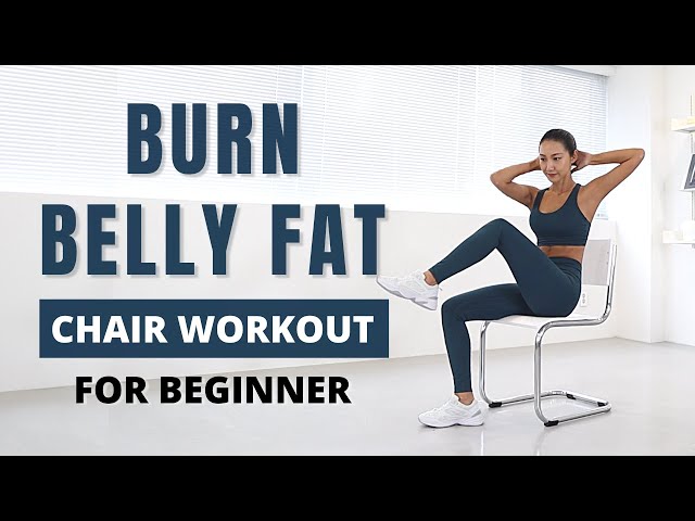 LOSE BELLY FAT SITTING DOWN | SEATED ABS WORKOUT - At Work, Home, School