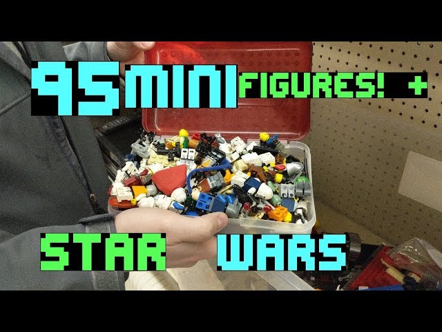 HUGE Lego Star Wars Haul. 95 Minifigures +. Awesome Video Game Deals too! Thrifting day