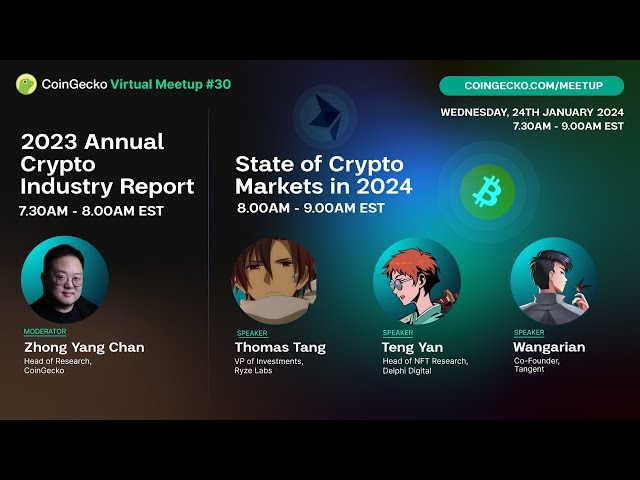 State of Crypto Markets in 2024 | CoinGecko Virtual Meetup #30