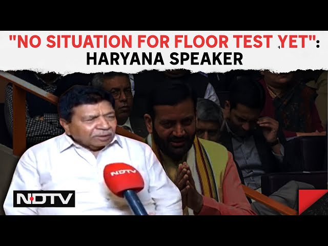 Haryana Political Crisis | Haryana Speaker On Political Crisis: "No Situation For Floor Test Yet"