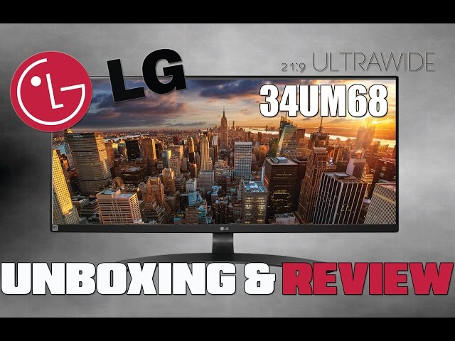 LG 34UM68 34" 21:9 Ultrawide Monitor Unboxing & Review