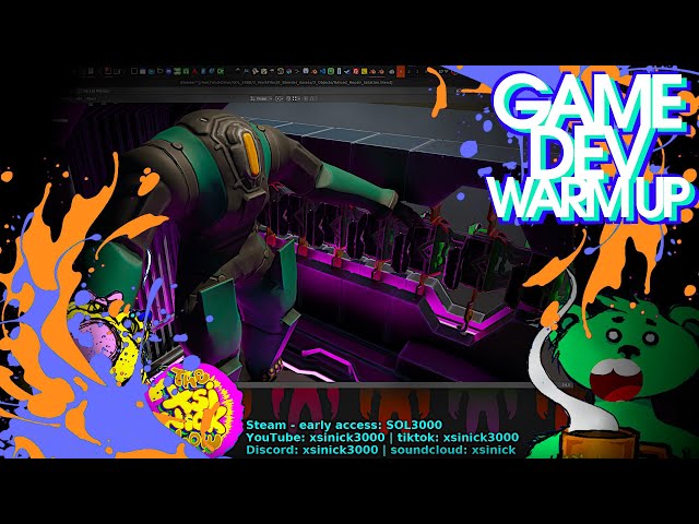 Game Dev Warmup 2 | Blender | 🐻 3D Animation 🐻‍❄️ Game Dev 🐻 Music 🐨 2D Art 🐼 S
