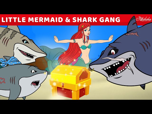 Little Mermaid Aria 11: Shark Gang and the Golden Chest | Shark Week | Bedtime Stories for Kids