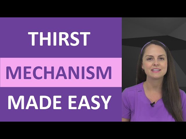 Mechanism of Thirst Explained | Fluid Regulation Fluid & Electrolytes | Anatomy