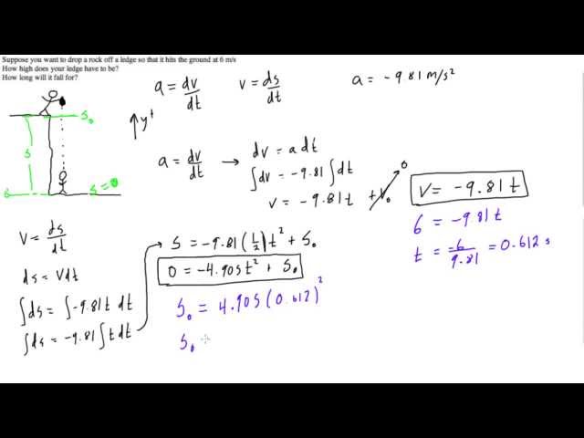 Acceleration as a function of time example (with constant acceleration)