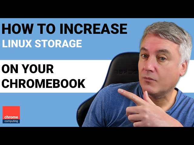 How to increase Linux storage space on a Chromebook