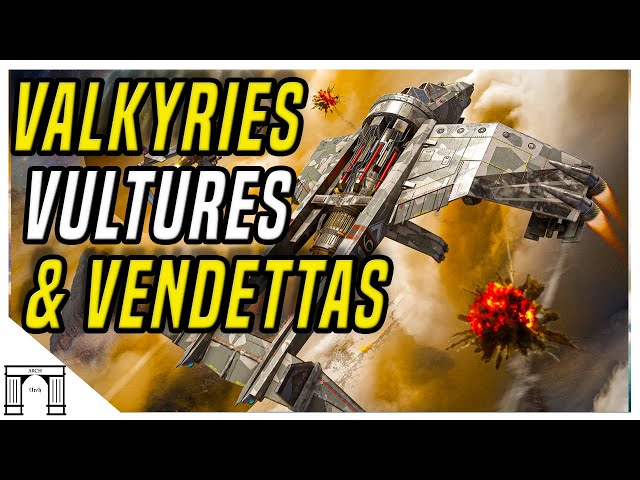 Imperial Armour! The Valkyrie, Vulture, Vendetta And Sky Talon Gunships! Warhammer 40k Lore