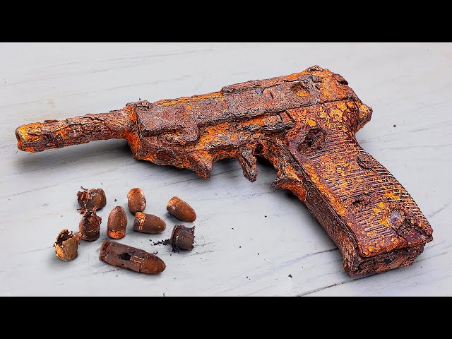Реставрация старого пистолета | Вальтер