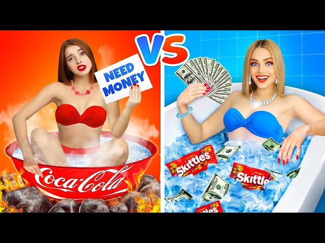 RICH COLD Girl vs POOR HOT Girl! Who Will Win? Epic War by RATATA BOOM