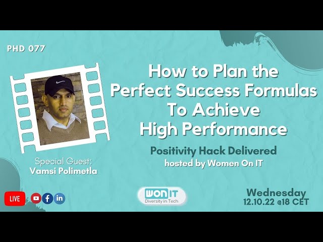 How to Plan the Perfect Success Formulas to Achieve High Performance