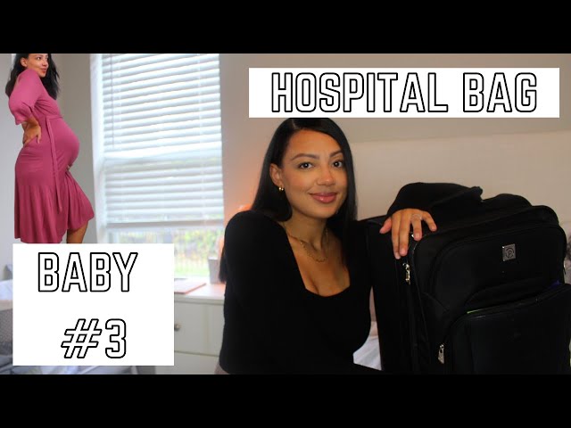 WHATS IN MY HOSPITAL BAG FOR BABY #3 | WHAT TO BRING & WHAT THE HOSPITAL PROVIDES!