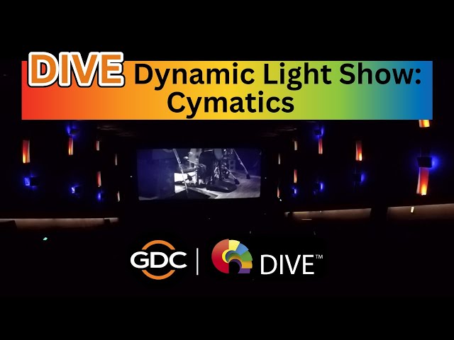 DIVE Dynamic Lighting Show: Cymatics. Make a Cinematic Pre-show Impact!