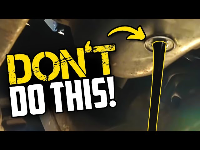 DON'T Make These Common Oil Change Mistakes With Your Car!!