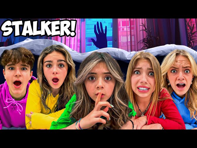SNEAKING OUT Of The HOUSE At 3AM!**Stalker Showed Up at Our Sleepover!**