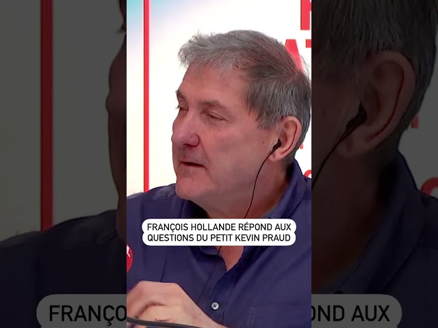 François Hollande répond aux questions du petit Kevin Praud
