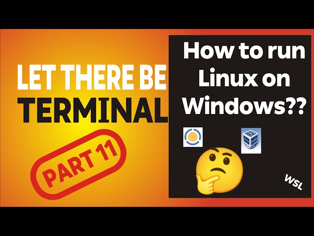 Linux bash terminal|running linux on windows. part 11