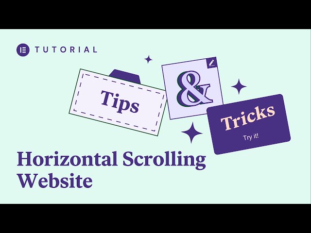 How to Create a Horizontal Scrolling Website [Advanced PRO]