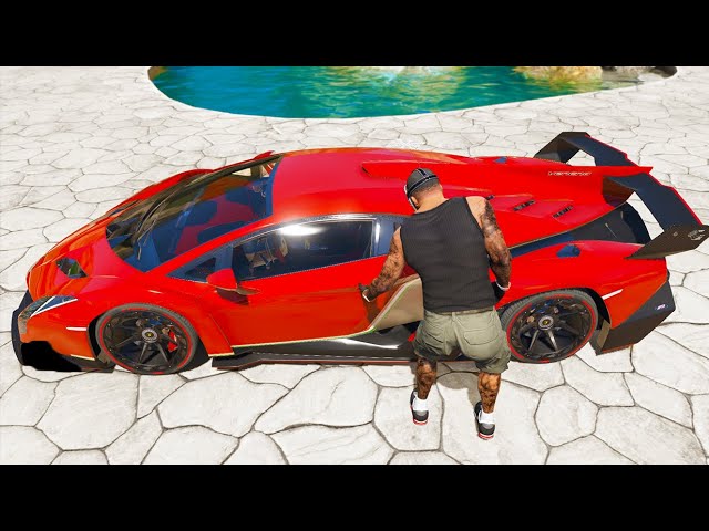 GTA 5 Stealing Super Cars with Franklin (GTA V Expensive Cars)