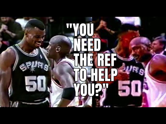 When David Robinson Disrespected Michael Jordan and instantly regret it