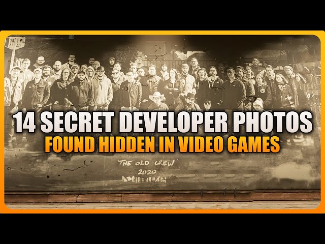 14 SECRET DEVELOPER PHOTOS Found Hidden in Video Games