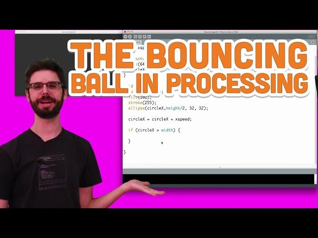 5.5: The Bouncing Ball - Processing Tutorial