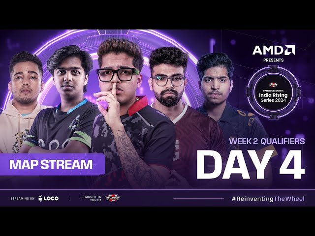 [MAP FEED] AMD Presents UE India Rising Series 2024 | BGMI | Week-2 Qualifiers Day-4