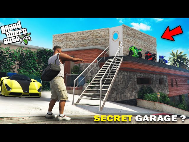 GTA 5 : Franklin Found Secret Garage Outside Franklin's House in GTA 5.. (GTA 5 Mods)