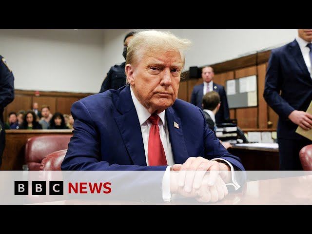 Donald Trump faces second day of hush-money trial | BBC News