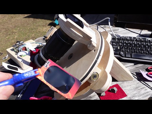Solar panning camera build and eclipse shenanigans