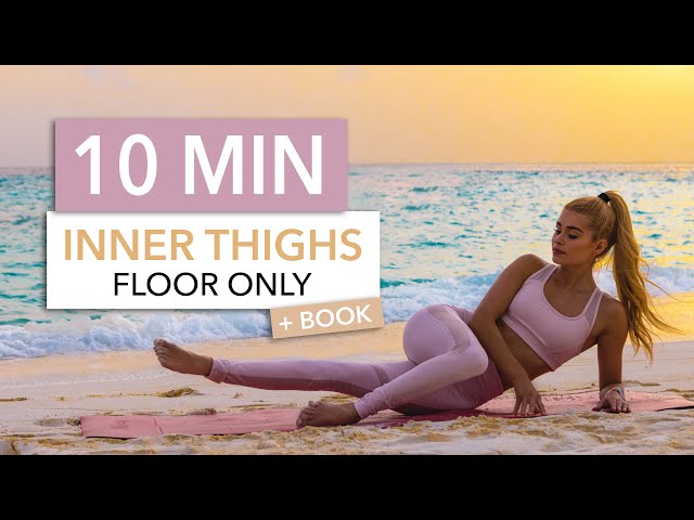 10 MIN INNER THIGH with Book - Floor Workout, Knee Friendly / slow but burns like fire I Pamela Reif
