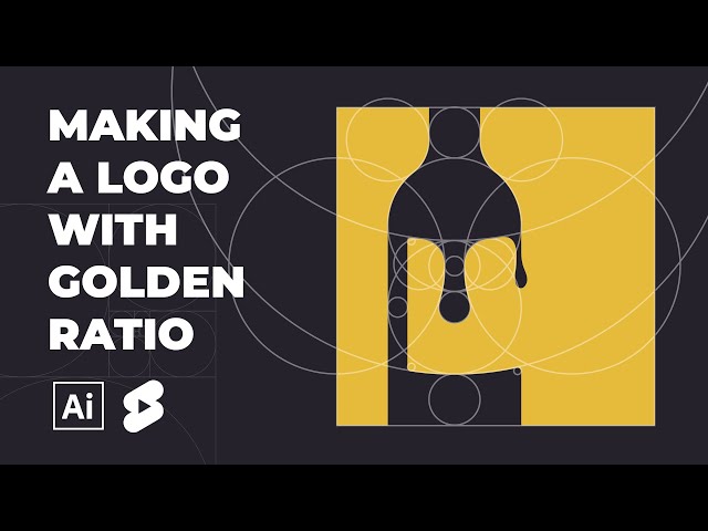 Making a logo with Golden Ratio #shorts