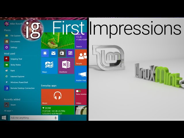 Windows 10 vs Linux | Linux Mint 17.2 Impressions