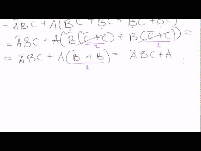 Boolean algebra #9: truth tables - into expressions (continued)