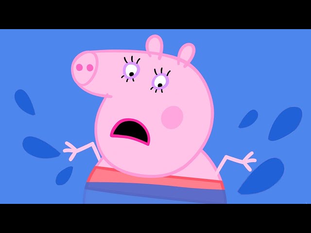 Mummy Pig Goes Swimming in the Sea | Family Kids Cartoon