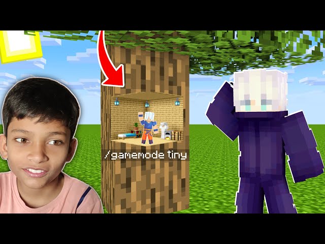 TROLLING MY BROTHER using TINY MOD in MINECRAFT🤣