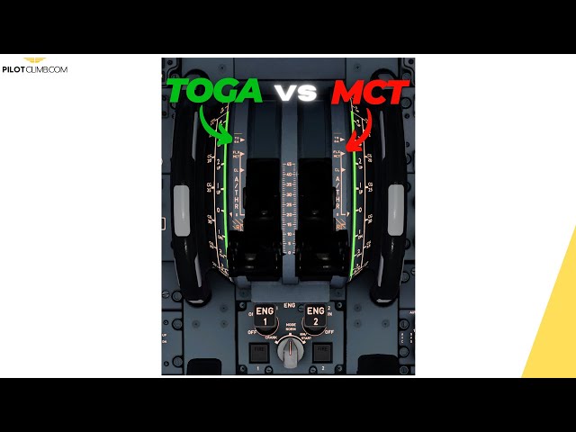 TOGA vs MCT Aviation - [Take-off Go-Around Vs Maximum Continuous Thrust]