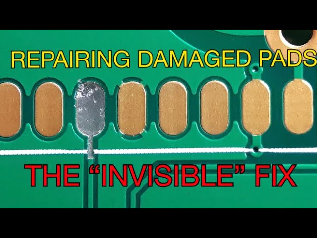 How To Repair Damaged /Missing PCB Pads - INVISIBLE Fix  #soldering