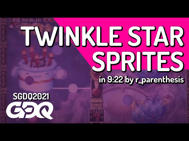 Twinkle Star Sprites by r_parenthesis in 9:22 - Summer Games Done Quick 2021 Online